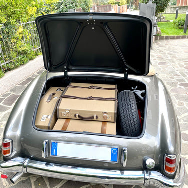 Set of 3 suitcases in coated canvas for Mercedes-Benz 190SL (Trunk)