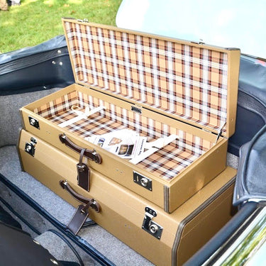 Set of 2 suitcases in coated canvas for Mercedes-Benz 190SL (Rear Seats)