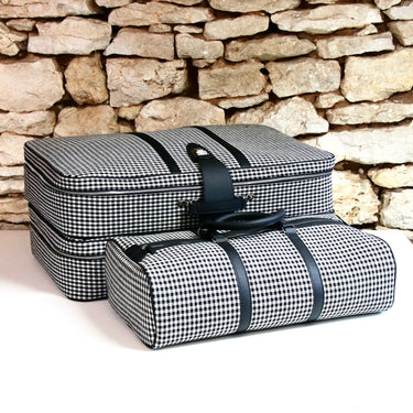 Porsche 911 / 912 set of suitcase bag pepita