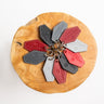 Handcrafted leather keyring by Laurent Nay
