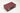 Handcrafted burgundy leather hard-shell suitcase with leather handle and polished metal hardware by Laurent Nay Maroquinerie