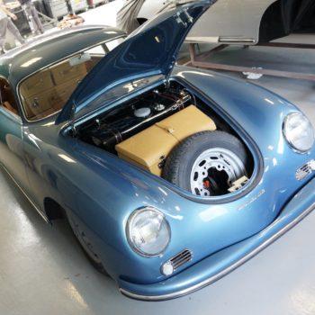 Re-edition suitcase for the trunk compartment - Porsche 356 A and BT5 Made  to Measure - Laurent Nay Maroquinerie